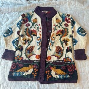 Colorful Patterned Women's Cardigan